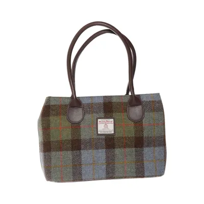 Handtasche (Grün, Blau, Braun) von Glen Appin of Scotland Wolle