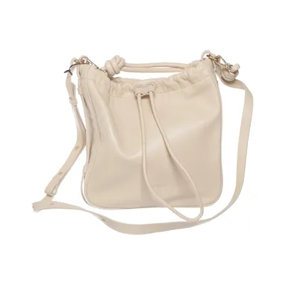 Shoulder-bag (Beige) from & Other Stories Cotton, Leather