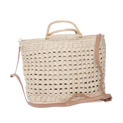 Handtas (Beige) van Glitter Polyester