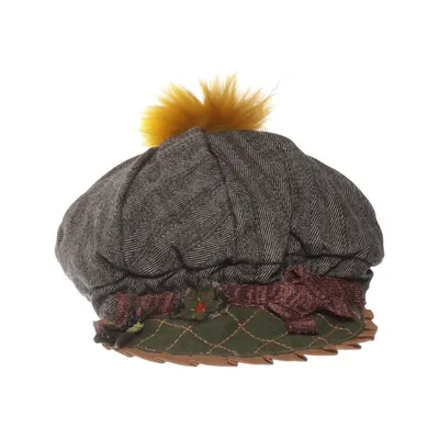 Newsboy cap (Grå, Grön, Flerfärgad) från Tricot Chic