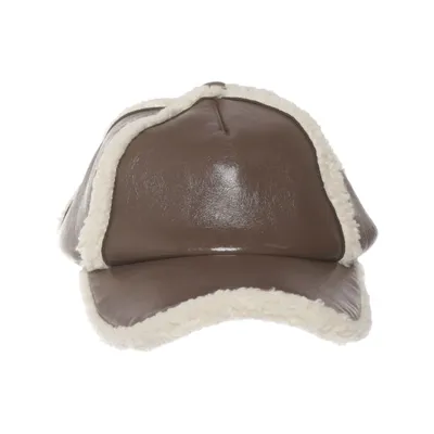 Casquette de baseball (Cia Shearling Cap) de Stand Studio Coton, Polyester, Polyuréthane