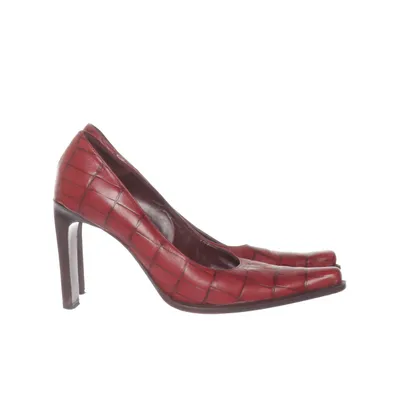 High heels (Red) from Dyva Leather