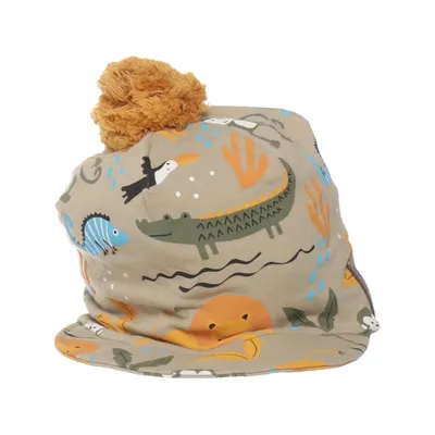 Beaniehue (Beige, Flerfarvet) fra Jonathan Bomuld, Elastan