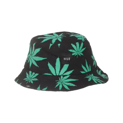 Bucket hat (Zwart, Groen) van HUF Katoen