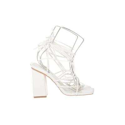High heel sandals (White) from Boohoo