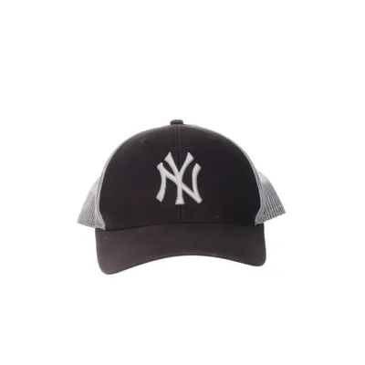 Casquette de camionneur (Noir, Blanc) de 47 Coton, Polyester