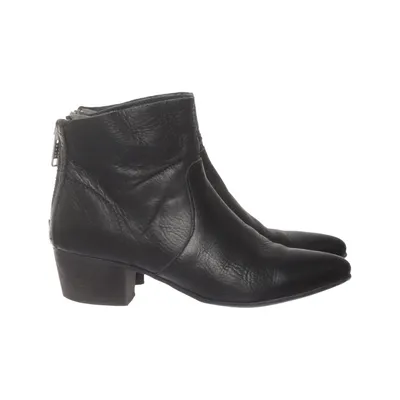 Ankle boots (Black) Leather