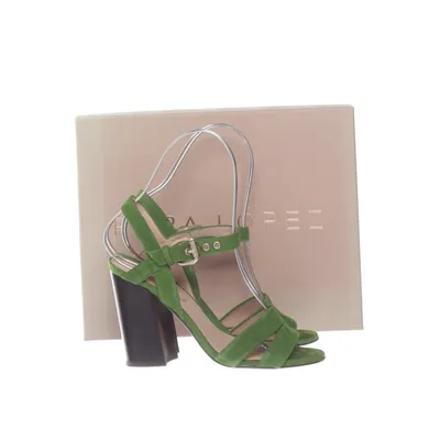 High heel sandals (Green) from Pura Lopez Leather