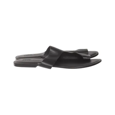 Teenslippers (Zwart) van ASOS Shoes Leer