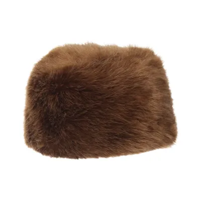 Hat (Brown) from Topshop Polyester