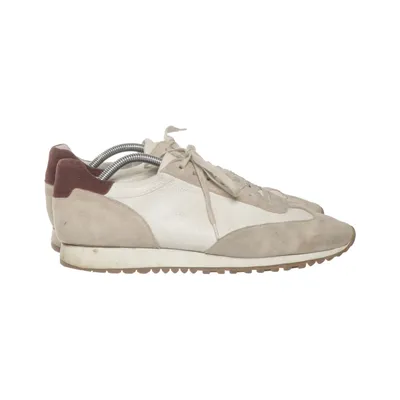 Baskets (Beige, Blanc) de Morjas Cuir, Daim