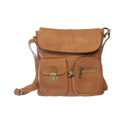 Schoudertas (Bruin) van Nova Leer, Polyester