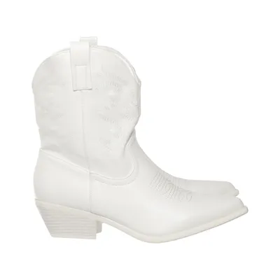 Bottes de cow-boy (Blanc) de Ideal Shoes