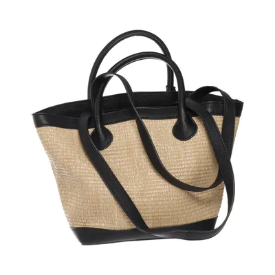 Sac à main (Beige, Noir) de Don Donna Polyester, Polyuréthane