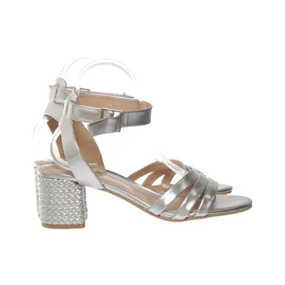 Sandales à talons hauts (Argent) de Bruno Premi Cuir