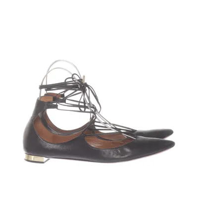 Ballerina's (Zwart, Bruin) van Aquazzura Leer