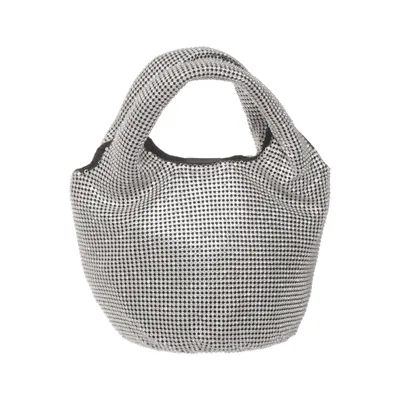 Handbag (Silver) from By Malina Leather, Polyester