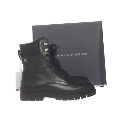 Snørestøvler (Sort) fra Tommy Hilfiger Læder, Ruskind