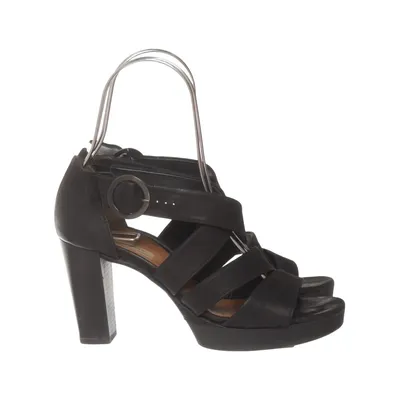 High heel sandals (Black) from Paul Green Leather