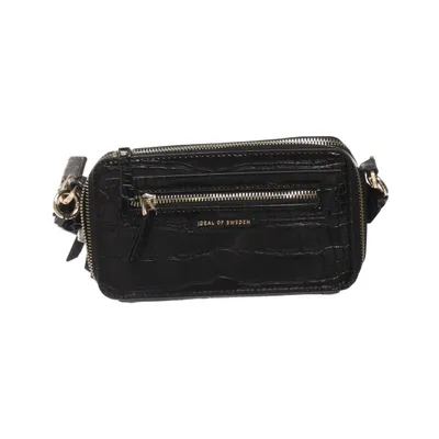 Skuldertaske (Bobbi Camera Bag Black Croc) fra iDeal of Sweden Polyurethan
