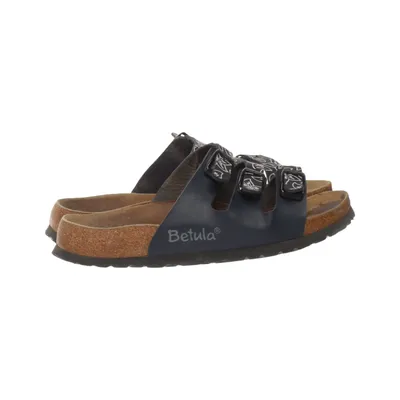 Mules (Bleu, Blanc) de Betula Cuir