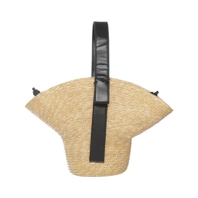 Beach bag (Beige, Black) from Zara