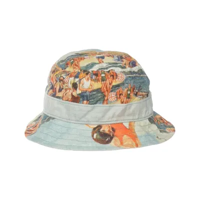 Bucket hut (Blau, Mehrfarbig) von Stetson Baumwolle, Polyester