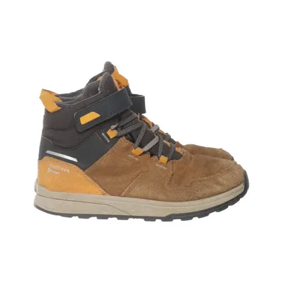 Bottes de randonnée (Sh100 Warm Leather Sc Jr Orange) de Quechua Cuir
