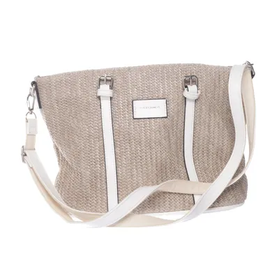 Axelremsväska (Vit, Beige) från David Jones