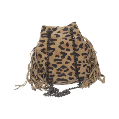 Skuldertaske (Beige, Sort) fra Made in italy Læder