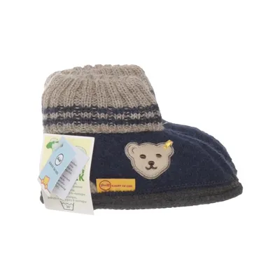 Chaussons pour bébé (Bleu, Beige) de Steiff Cuir, Laine