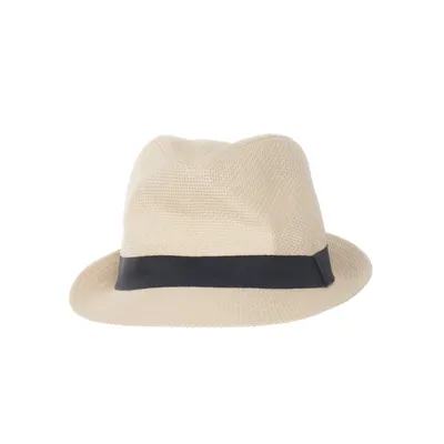 Strohoed (Beige, Zwart)