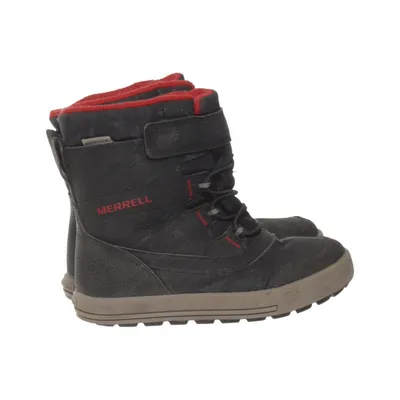 Kängor (Svart, Röd) från Merrell Polyuretan, Skinn