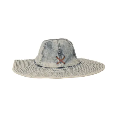 Buckethatt (Blå) från Baum Und Pferdgarten Acetat, Bomull, Elastan, Skinn
