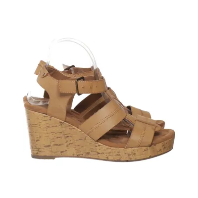 Keilschuhe (Beige) von DS Shoes by DinSko Lederimitat