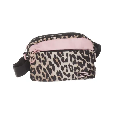 Skuldertaske (Sort, Beige, Pink) fra Ganni Genanvendt polyester