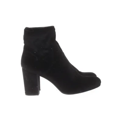 Heeled boots (Black) from Manfield Suede