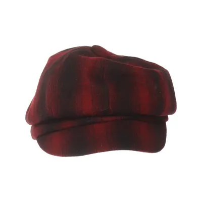 Newsboy cap (Röd, Svart) från NN Fashion Polyamid, Ull