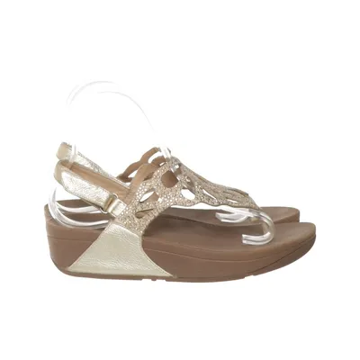 Sandals (Brown, Gold) from Fitflop