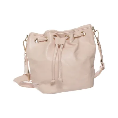 Shoulder-bag (Beige) from Glitter Polyester, Polyurethane