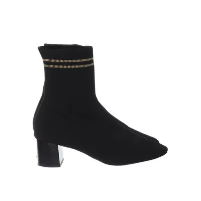 Bottes à talons (Noir, Or) de Violeta