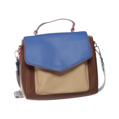 Shoulder-bag (Blue, Brown, Beige) from Becksöndergaard Polyester, Polyurethane