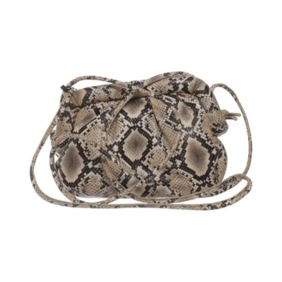 Axelremsväska (S/S 24, snakeprint pouchbag) från H&M Studio Skinn, Polyester
