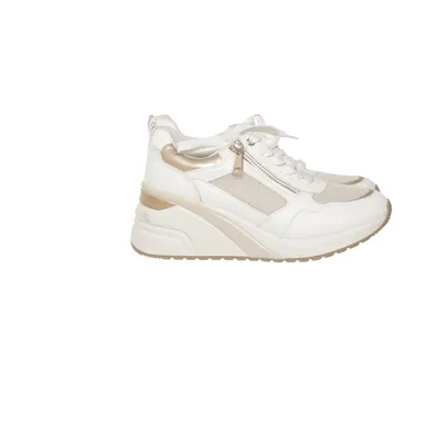 Sneakers (White, Gold) from Venice Leather