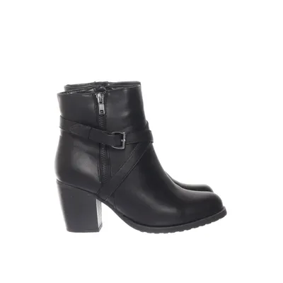 Heeled boots (Black) from GG Faux leather