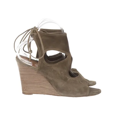 Chaussure compensées (Marron) de Aquazzura Cuir