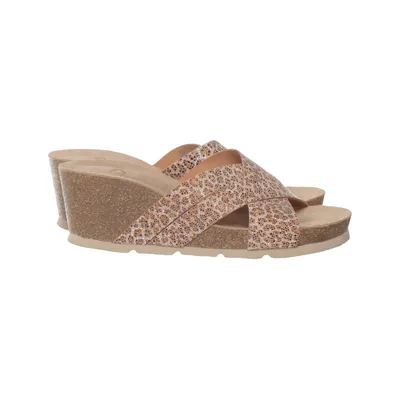 Chaussure compensées (Beige, Marron, Multicolore) de Yokono Cuir