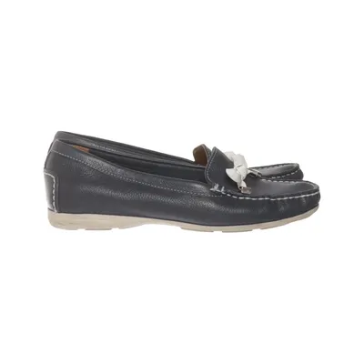 Loafers (Blue, White) from Cypres Leather