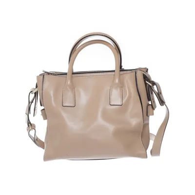 Axelremsväska (Beige) från Uterqüe Bomull, Skinn