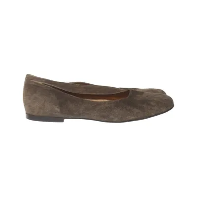 Ballet flats (Brown) from Doni Leather, Suede